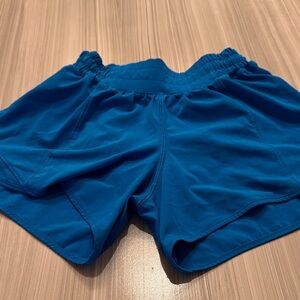 Lulu Lemon 🍋 Blue Women's Athletic Shorts 4 inch inseam
